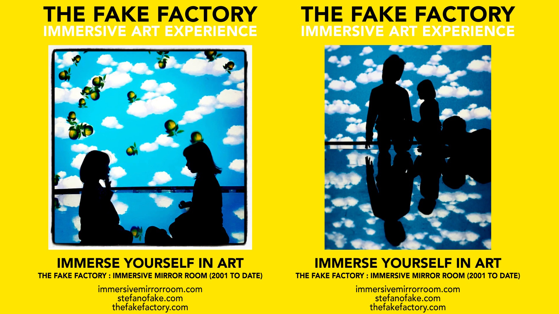 THE FAKE FACTORY IMMERSIVE ART EXPERIENCE 2012-2020 FORMAT.160